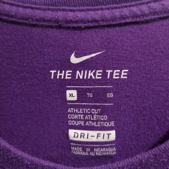 Nike LA lakers #2 Lanzo Ball Purple Jersey T-shirt - Picture 3 of 3